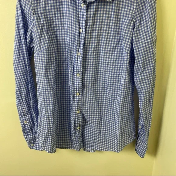 J. Crew Blue & White Button Down Long Sleeve Size Small - Picture 7 of 9